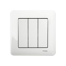 1+1+1-Kytkin Schneider Electric Exxact Valkoinen
