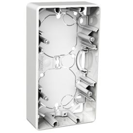 Pinta-asennusrasia Schneider Electric Exxact Valkoinen 2-osainen 35 mm IP21