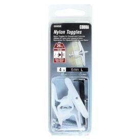 Nailontulppa Cobra Toggles L 6 x 31,5 mm 4 kpl