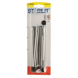 Kaulustulppa Stabilit Metalli 10 x 132 mm 6 kpl/pkt