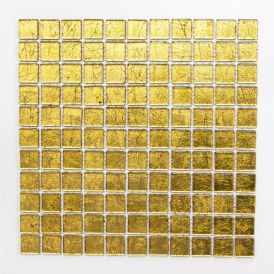 Mosaiikki Square Crystal Kulta 30 x 30 cm