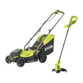 Akkuruohonleikkuri + akkutrimmeri setti Ryobi RLM1833BLT1825M