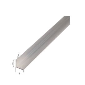 Kulmaprofiili Alumiini Matta 15 x 15 x 1 mm 2 m