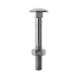 Lukkoruuvi mutterilla Profi Depot DIN603 sinkitty 6,0 x 60 mm 100 kpl