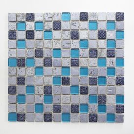 Mosaiikki Sininen/harmaa