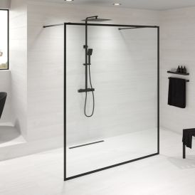 Suihkuseinä Camargue Frame 160 cm mattamusta