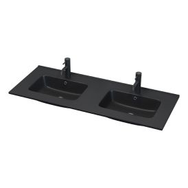 Kaksoispesuallas Camargue Skärgård Loknes mattamusta 120 x 46,5 cm