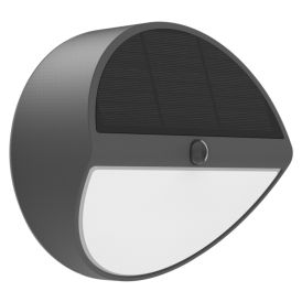 Solar seinävalaisin Lavida musta 5 W