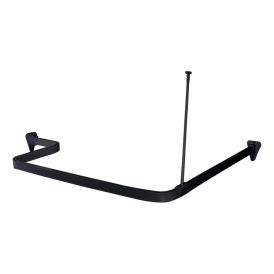 Suihkuverhokisko Habo Flex musta 3 x 100 cm