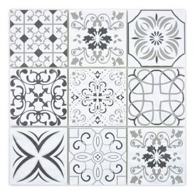 Mosaiikkilaatta XCM 8RBW97 Musta/Valkoinen 30 x 30 cm