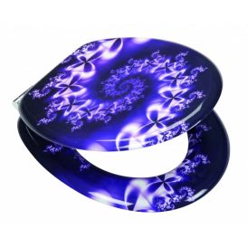Wc-istuinkansi Violet 3D-efektillä