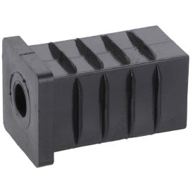 Holkki Musta Muovi 20 x 20 mm Ø 8 mm 2 Kpl