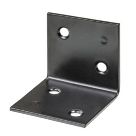 Kulmarauta leveä 60 x 60 mm musta