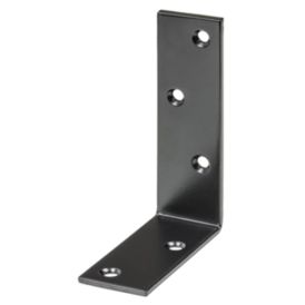 Kulmarauta vahva 100 x 75 x 30 mm musta