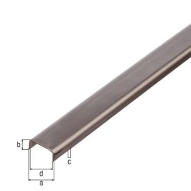 U-profiili RST 16 x 10 x 2000 mm