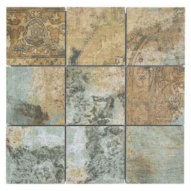 Mosaiikkilaatta CB 95BBG Vihreä/Beige/Ruskea 29 x 29 cm