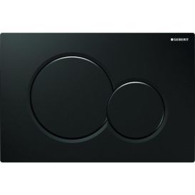Huuhtelupainike Geberit Sigma01 musta 24,6 x 16,4 cm
