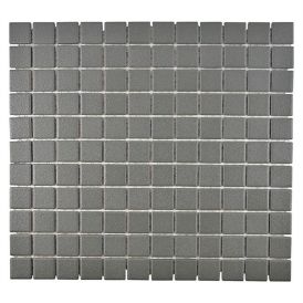 Mosaiikkilaatta Fliesen Quadrat Uni harmaa 32,6 x 30 cm
