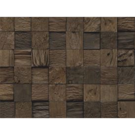 3D-seinäpaneeli Indo Teak Classic Cube Sulawesi 552 x 184 x 10-20 mm