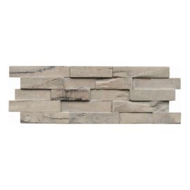 3D-seinäpaneeli Indo Slimwood Gun Smoked 560 x 200 x 8-18 mm