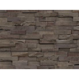 3D-seinäpaneeli Indo Slimwood Charred 560 x 200 x 8-18 mm