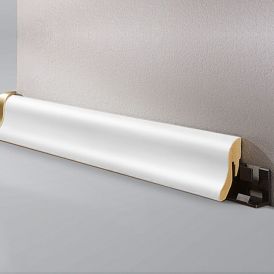 Jalkalista Logoclic K40 Sileä Valkoinen MDF 22 x 40 x 2600 mm