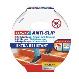Liukuestoteippi Läpinäkyvä 5 m x 25 mm