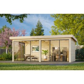 Paviljonki Palmako Lenna 402 liukuovilla 16,6 m²
