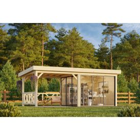 Paviljonki Palmako Lenna 403 liukuovilla 16,6 m²