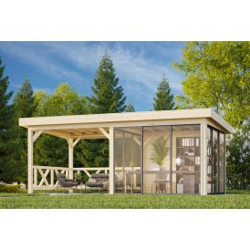 Paviljonki Palmako Lenna 404 liukuovilla 16,6 m²