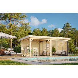 Paviljonki Palmako Lenna 405 liukuovilla 16,6 m²