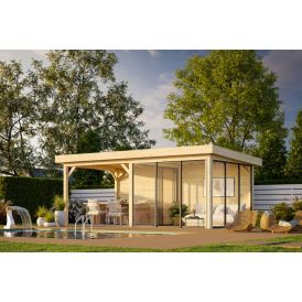 Paviljonki Palmako Lenna 406 liukuovilla 16,6 m²