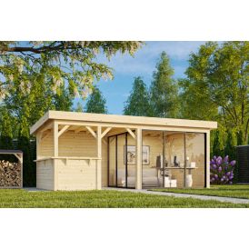 Paviljonki Palmako Lenna 407 liukuovilla 16,6 m²