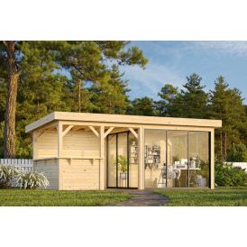 Paviljonki Palmako Lenna 408 liukuovilla 16,6 m²