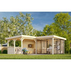 Paviljonki Palmako Lenna 410 liukuovilla 24,9 m²