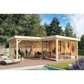 Paviljonki Palmako Lenna 411 liukuovilla 24,9 m²