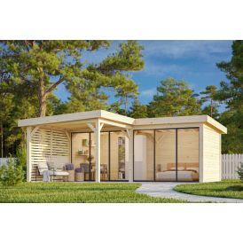 Paviljonki Palmako Lenna 413 liukuovilla 24,9 m²