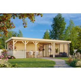 Paviljonki Palmako Lenna 415 liukuovilla 24,9 m²