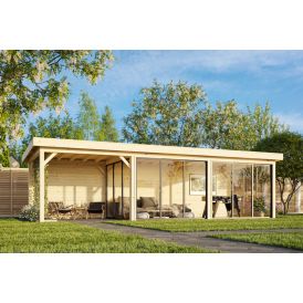 Paviljonki Palmako Lenna 418 liukuovilla 24,9 m²