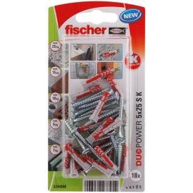 Tulppa + Ruuvi Fischer Duopower 5 x 25 S K
