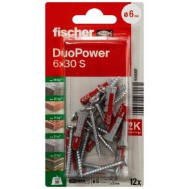 Tulppa + Ruuvi Fischer Duopower 6 x 30 S K