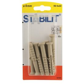Välitulppa Stabilit RD 8 x 80 mm 10 kpl/pkt