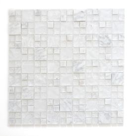 Mosaiikkilaatta Fliesen Crystal Mix harmaa 30,5 x 30,5cm