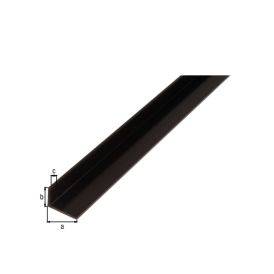 L-kulmaprofiili Musta 20 x 10 x 1000 mm