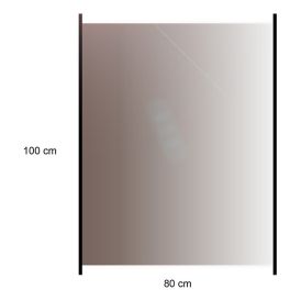 Lasikaide alumiinireunalla 80 x 100 cm