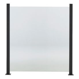 Lasikaide alumiinireunalla 100 x 90 cm kirkas