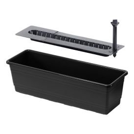 Parvekelaatikko Orthex altakasteleva musta 55 cm