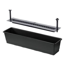 Parvekelaatikko Orthex altakasteleva musta 75 cm