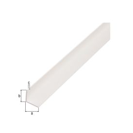 Kulmaprofiili Tasasivuinen Valkoinen 10 x 10 x 1000 mm