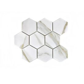 Mosaiikki Fliesen Hexagon Calacatta